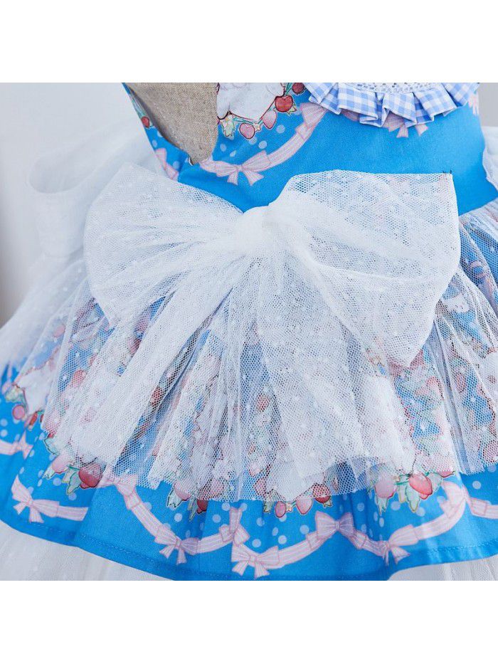 [factory]  summer new Spanish children's Princess Dress court style girl's Lolita Dress Girl's dress 