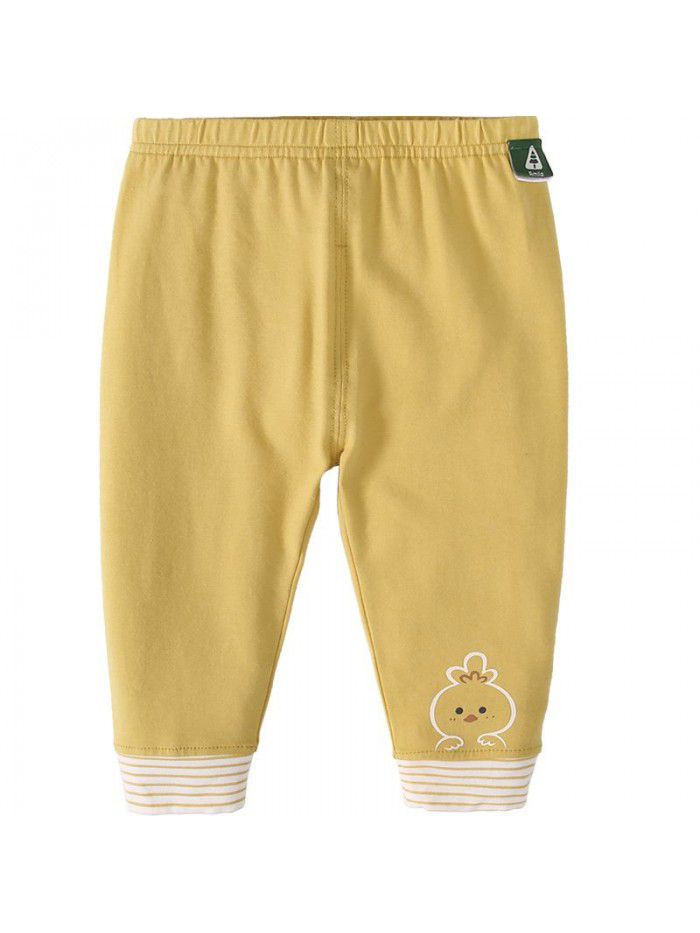 Amila children's wear  new girls' pants spring and autumn wear children's foreign style pants striped girls' Leggings 
