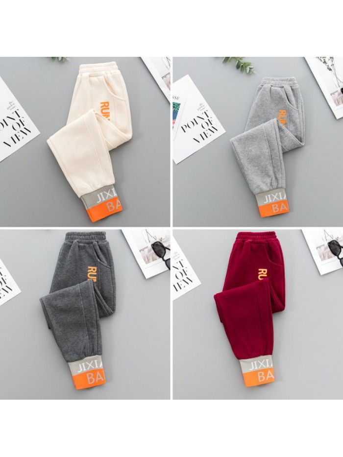 Girls' pants wear spring and autumn  new autumn sports pants 