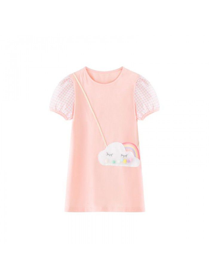 A new hair generation children's dress new summer  children's skirt Korean printed girl's dress 