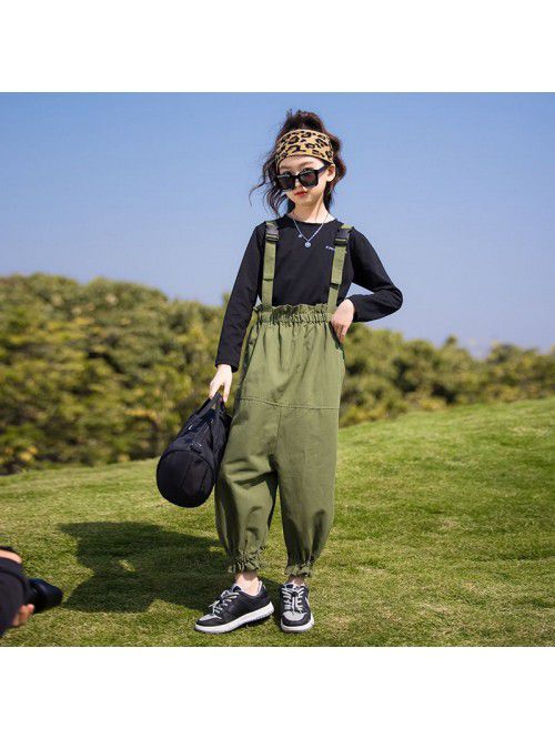 Girl's suit spring and autumn clothes middle ...