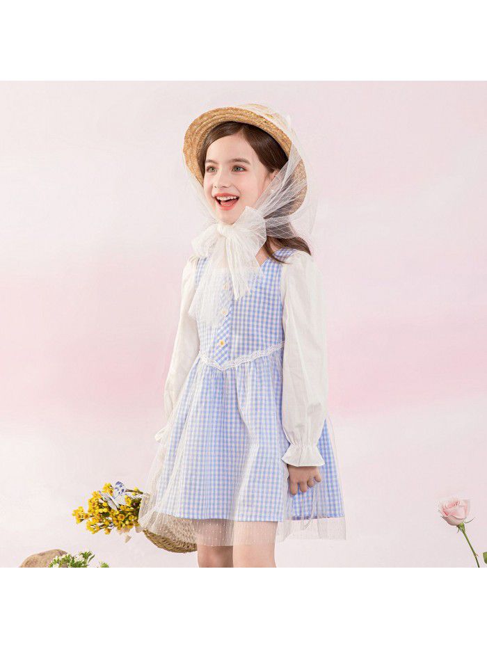 Cicie girl's dress Korean children's clothing one hair generation baby spring  new children's princess skirt 