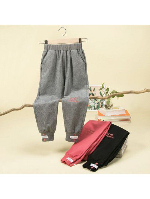 Girls' sports pants autumn pants middle schoo...