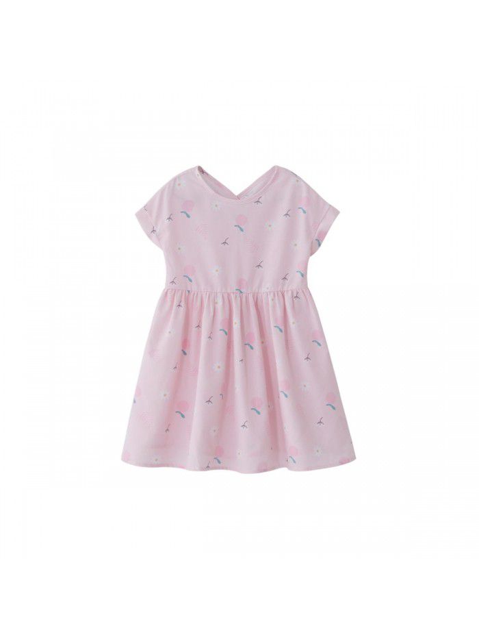 Cicie girl's dress Korean children's wear one hair generation baby summer  new children's printed skirt 