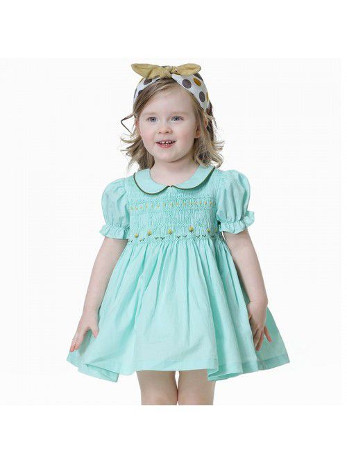 children's solid color children's skirt ...