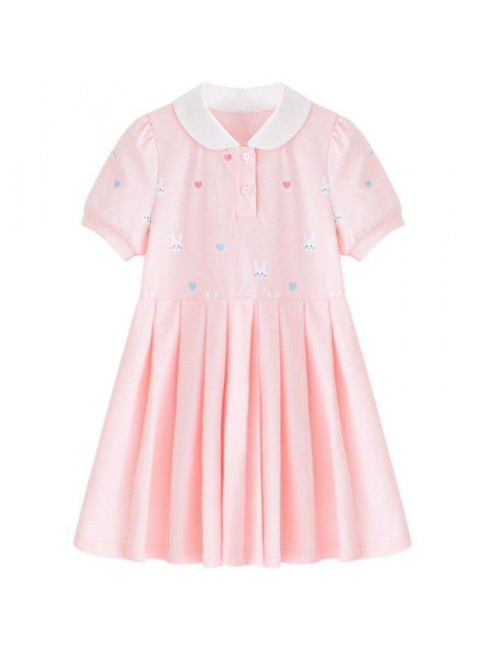 Children's wear summer  cicie new Korean printed skirt a girl's modern dress 
