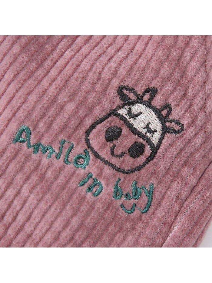 Amila children's clothing  spring new baby girls' casual pants girls' trousers spring corduroy 