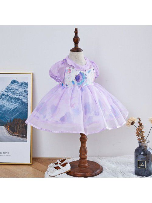 Spanish Lolita skirt foreign style pompous gauze s...