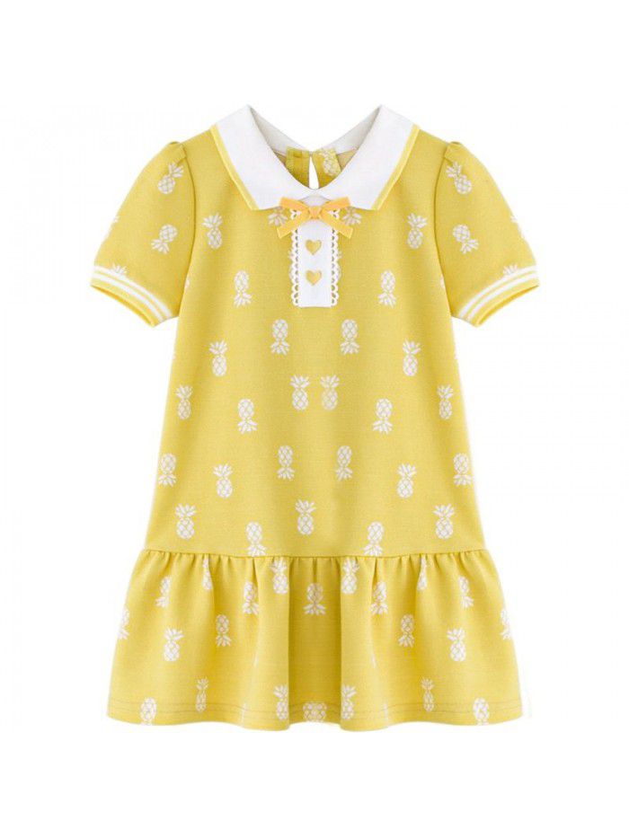 Cicie girl's dress Korean children's wear one hair generation baby summer  new children's printed skirt 