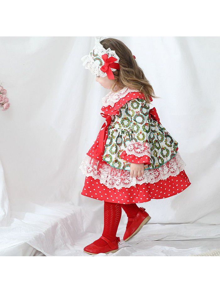 Lolita palace style Spanish Princess Dress Lolita children's Dress Girls' long sleeve dress 