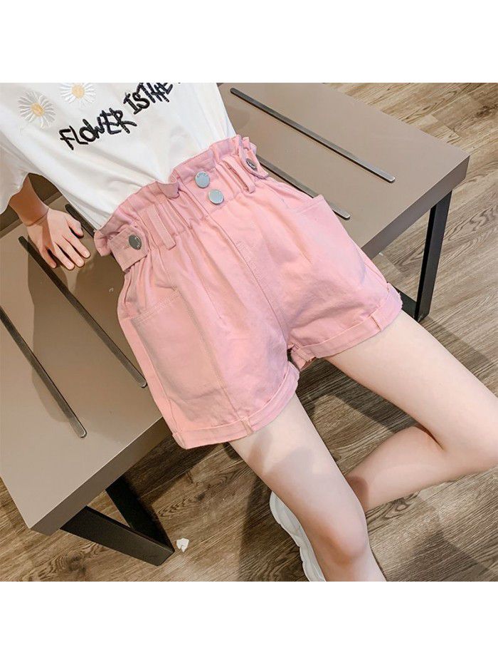 Girls' shorts summer  new Korean children's casual wear 