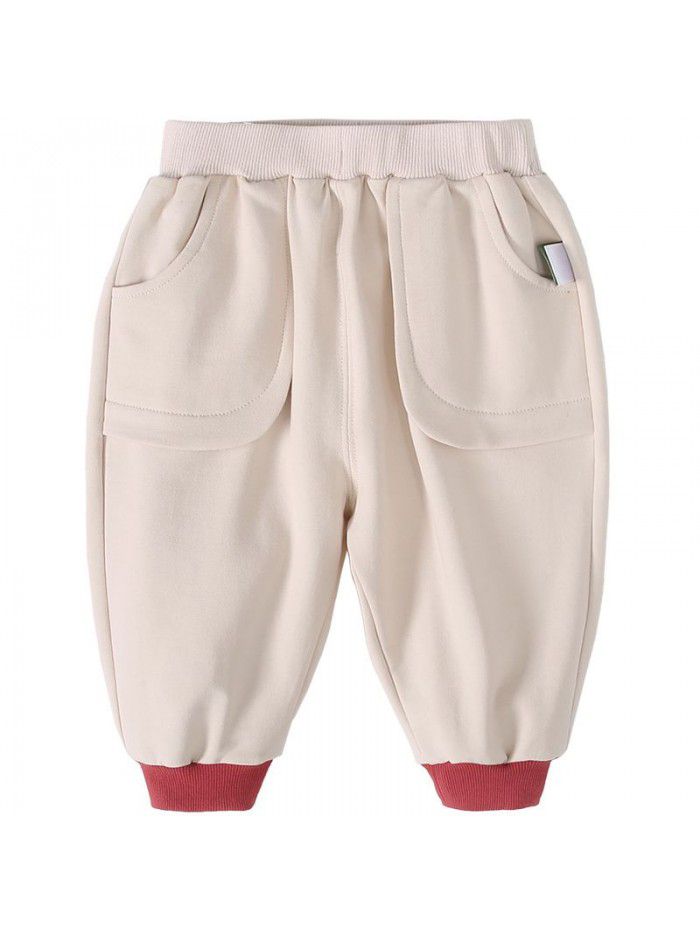 Amila children's casual pants spring and autumn baby sports pants new children's spring clothes 