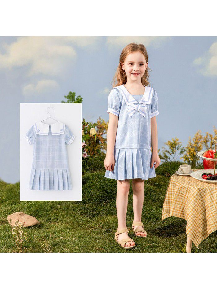 style dress children's clothing one hair generation baby summer  new children's College skirt children 