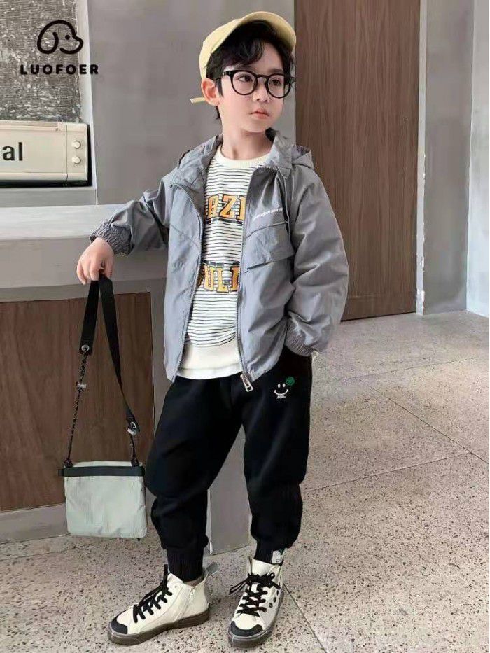  spring and autumn boys' sports pants leisure style cartoon leisure men's Korean version spring new factory production 