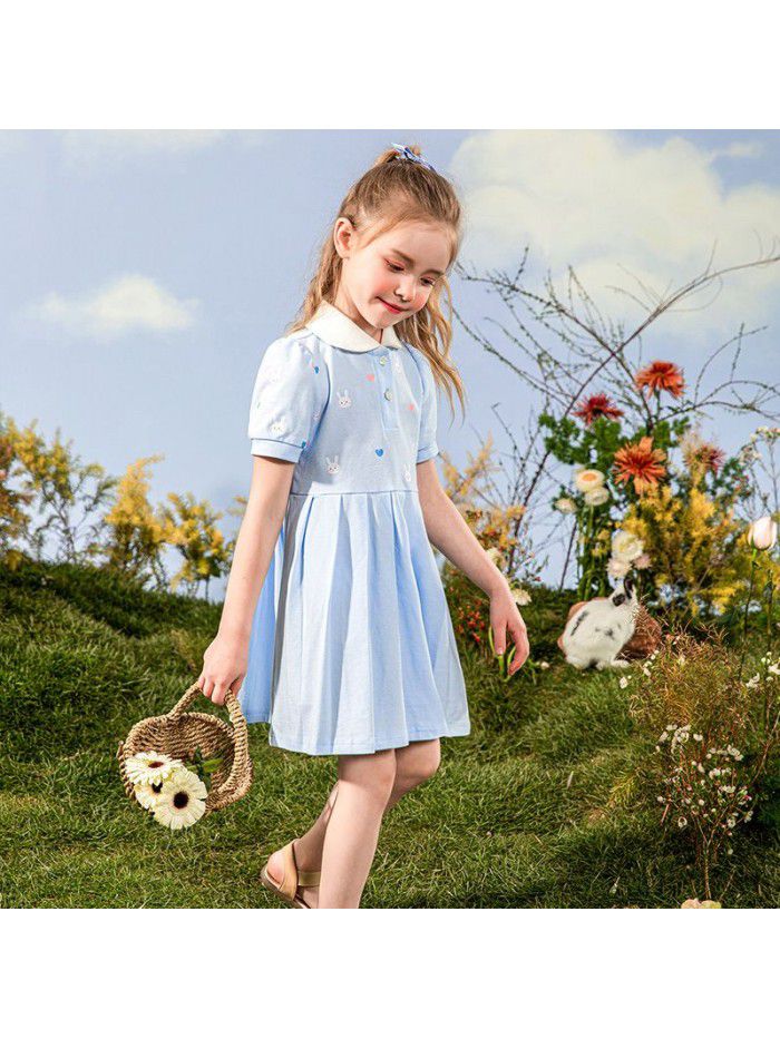 Children's wear summer  cicie new Korean printed skirt a girl's modern dress 