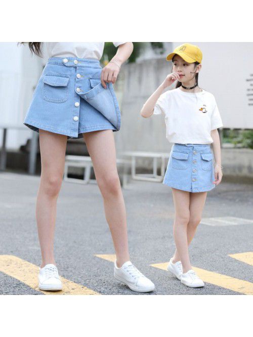 Girl's shorts summer denim skirt in the fashi...