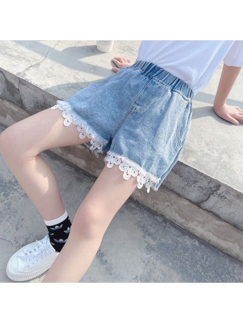 Girls' jeans summer thin  new fashion baby fo...