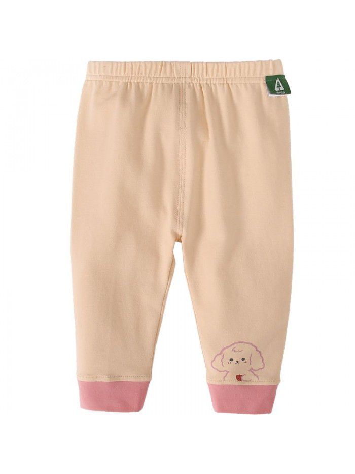 Amila children's wear  new girls' pants spring and autumn wear children's foreign style pants striped girls' Leggings 