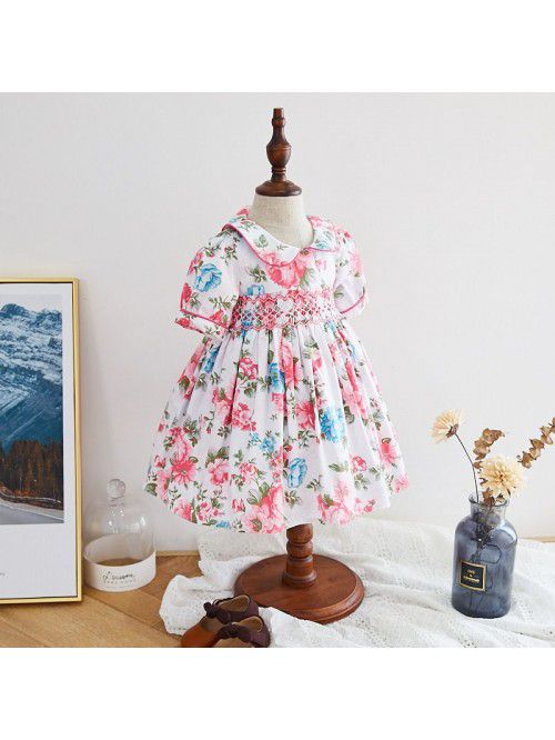  summer new children's floral children's...