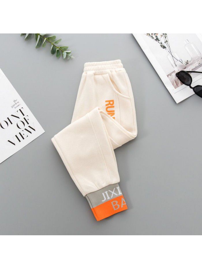 Girls' pants wear spring and autumn  new autumn sports pants 
