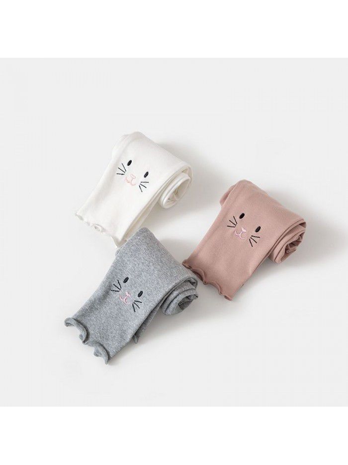 Children's wear girls' pants  new spring and autumn 0-4 years old baby girls' thin pants 