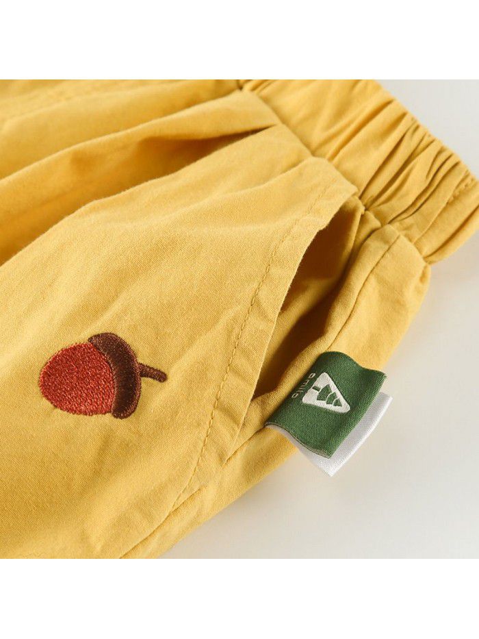 Amila children's casual pants summer thin children's breathable mosquito repellent pants baby Leggings 