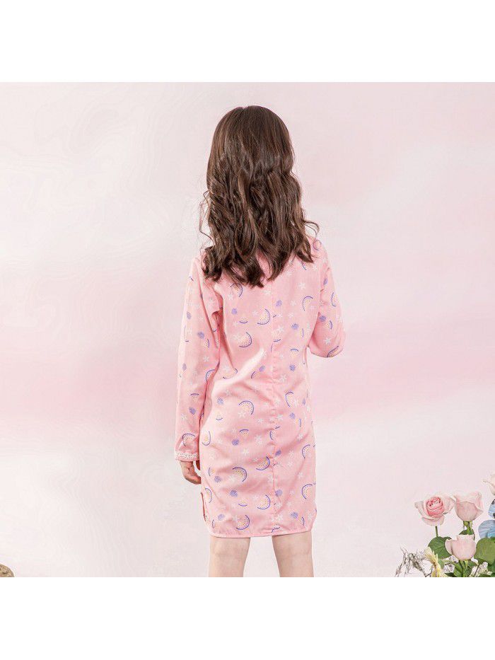 A new hair generation children's dress spring  children's skirt printed cheongsam girl's dress 