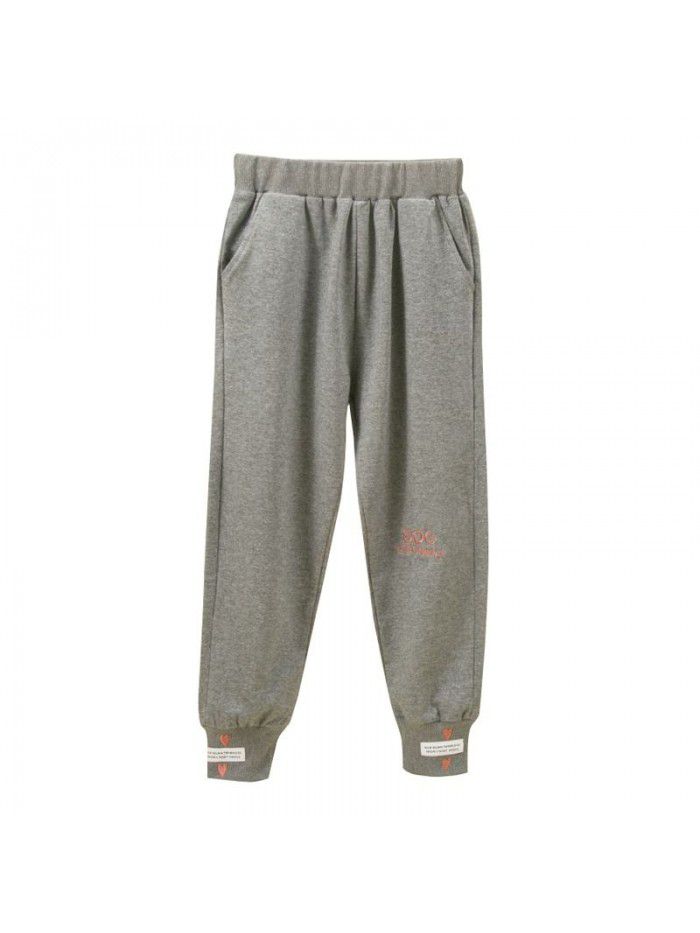 Girls' sports pants autumn pants middle school children's autumn wear children's autumn wear foreign style cotton casual pants 