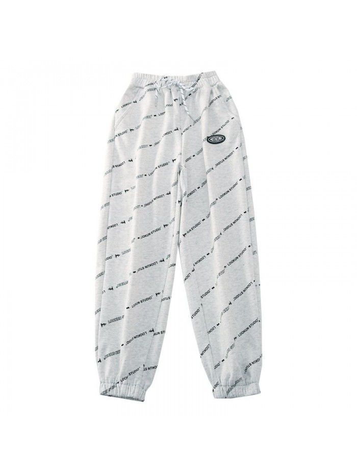 Girls' pants spring and autumn  new style children's casual sports pants 