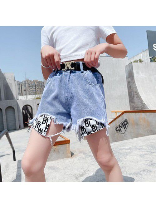 Girls' foreign style  summer new large pocket...