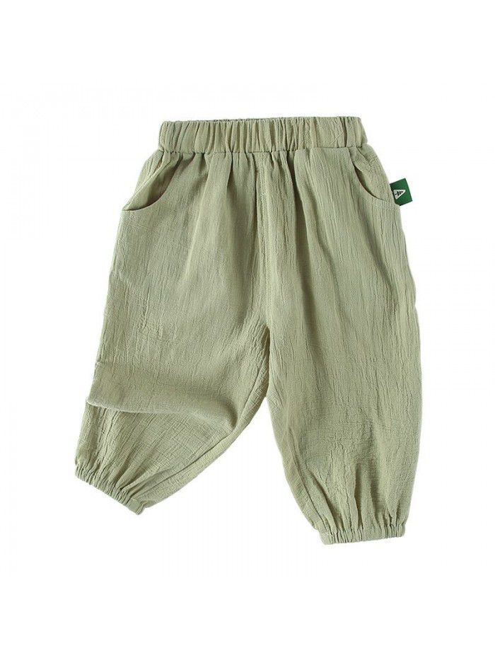 Amila children's summer pants  new children's lightweight and breathable mosquito repellent pants for boys and girls 