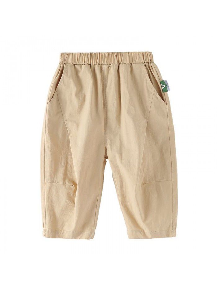 Amila children's casual pants summer  new children's loose fitting summer pants for boys 