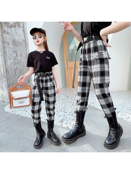 Girls' overalls  new spring and autumn childr...
