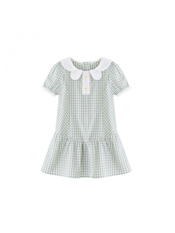 Girls' cotton dress Korean children's dress one hair generation baby summer  new children's dress 