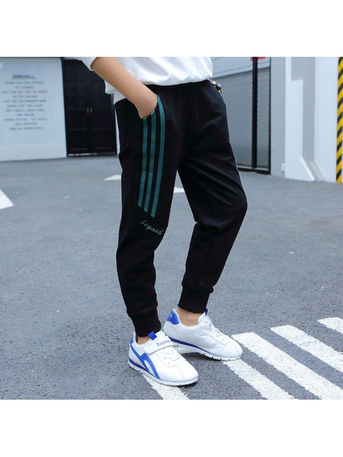 Boys' pants  spring and autumn new cotton cover children's sports pants 