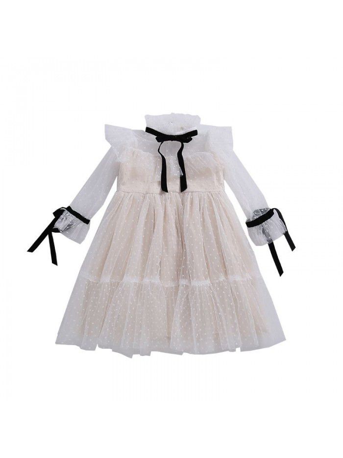 Girls' spring dress  new European and American Princess Dress for children 