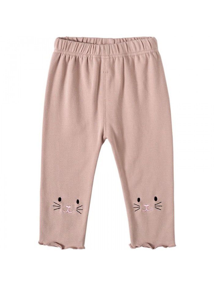Children's wear girls' pants  new spring and autumn 0-4 years old baby girls' thin pants 