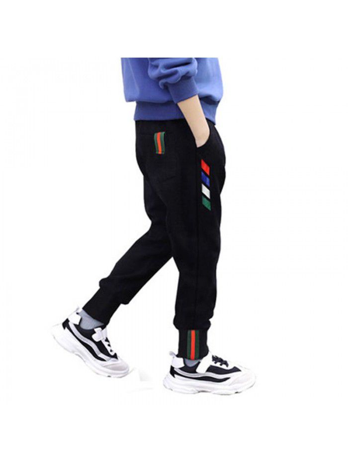 Boys' pants  spring and autumn new casual pants Korean chaopai Zhongda children's sports pants factory wholesale 