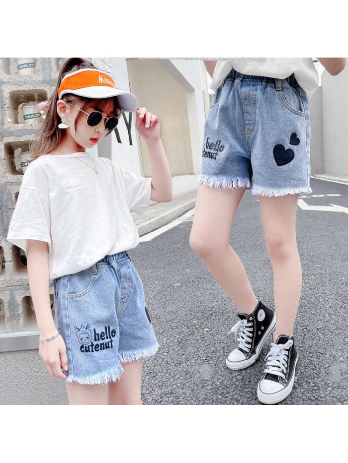 Girls' Denim Shorts New Style in summer  