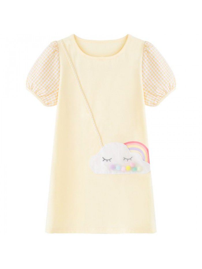 A new hair generation children's dress new summer  children's skirt Korean printed girl's dress 