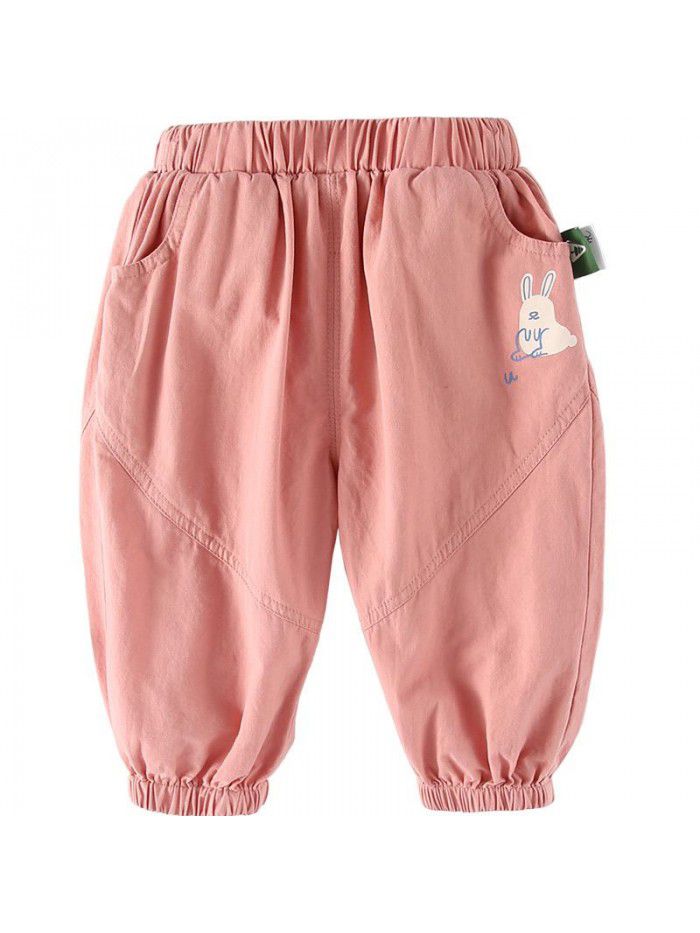 Amila children's wear baby sports pants spring  new girls' Leggings baby spring wear 