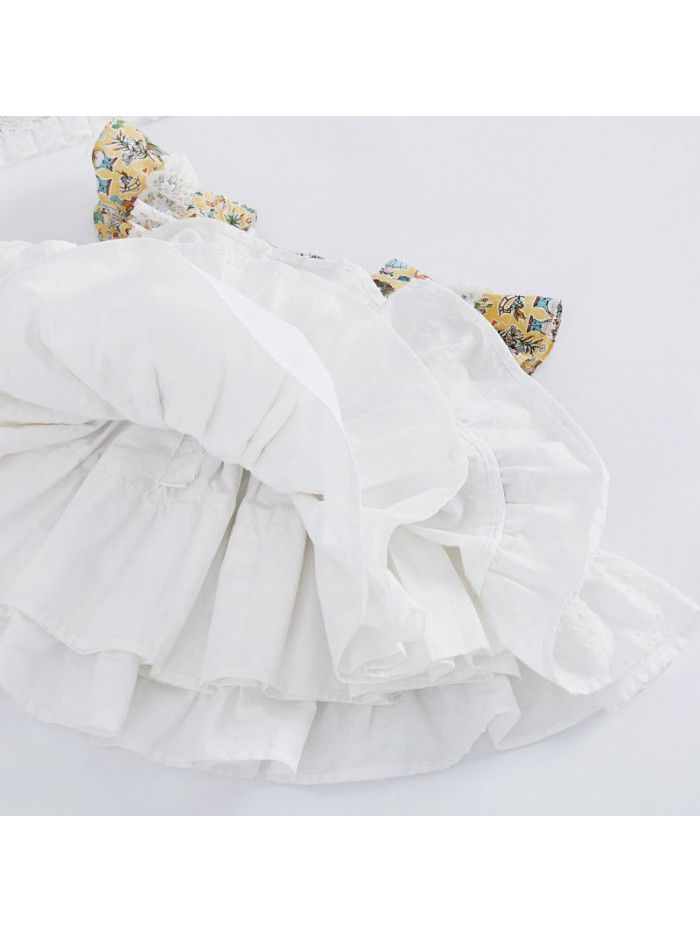 new children's wear children's floral dress maid skirt children's Lolita skirt 