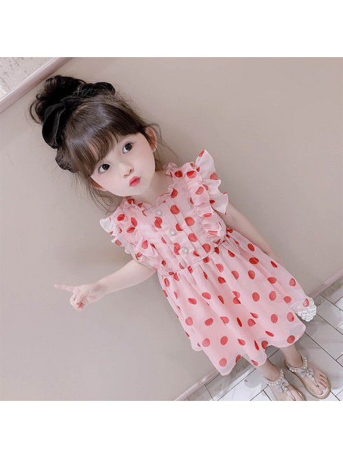 Girls' summer dress children's fashion w...