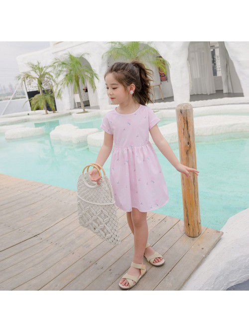 Cicie girl's dress Korean children's wea...