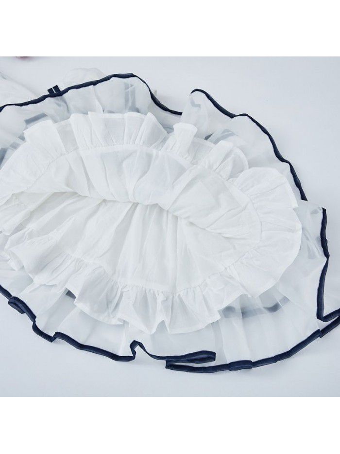 summer new girl's Princess Dress Navy Dress children's dress foreign style Organza children's pompous skirt 