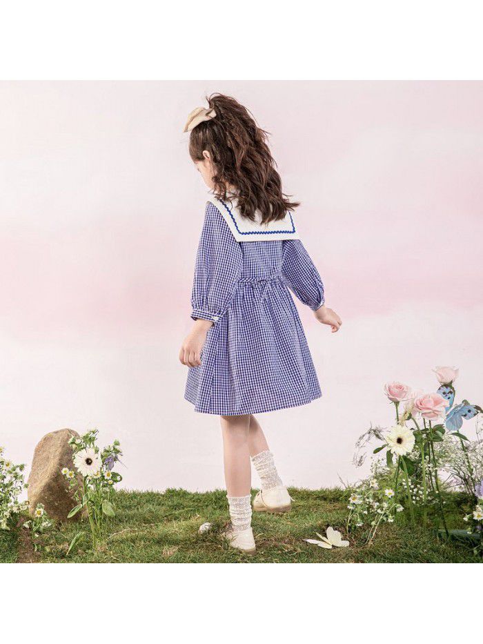 Girls' cotton dress Korean children's clothing one hair baby spring  new children's baby skirt 