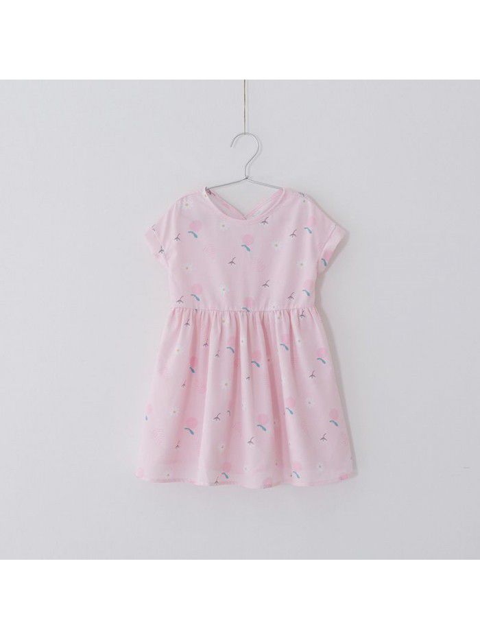 Cicie girl's dress Korean children's wear one hair generation baby summer  new children's printed skirt 