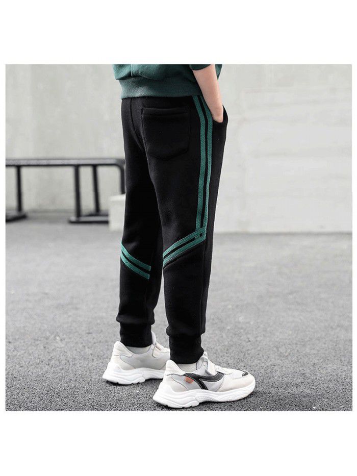 Boys' pants  spring and autumn boys' pants leisure sports pants car green edge pants Zhongda children's pants manufacturer 