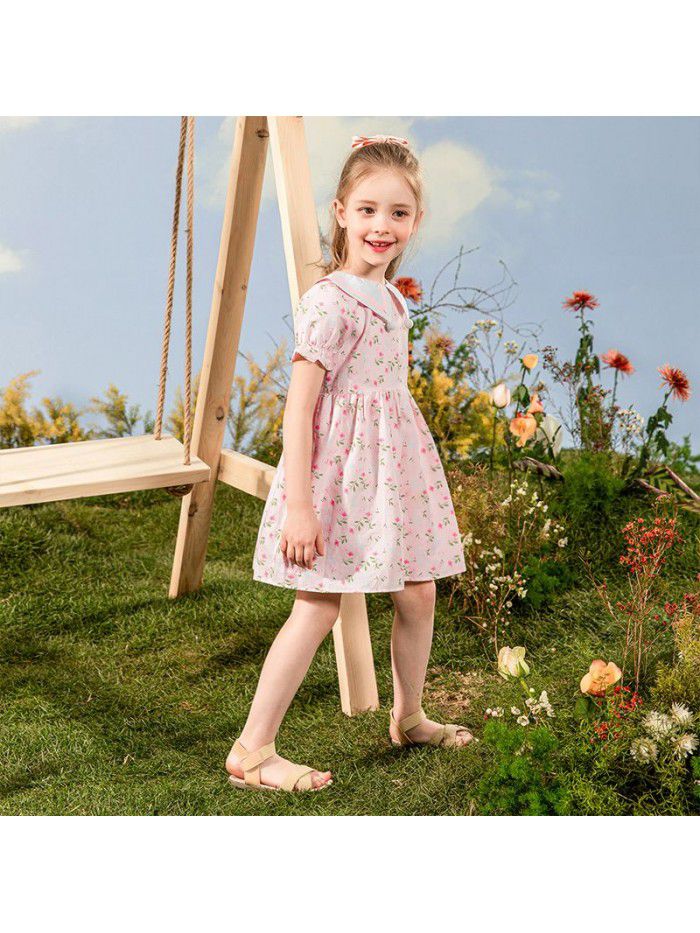 Cicie girl's dress Korean children's wear one hair generation baby summer  new children's printed skirt 