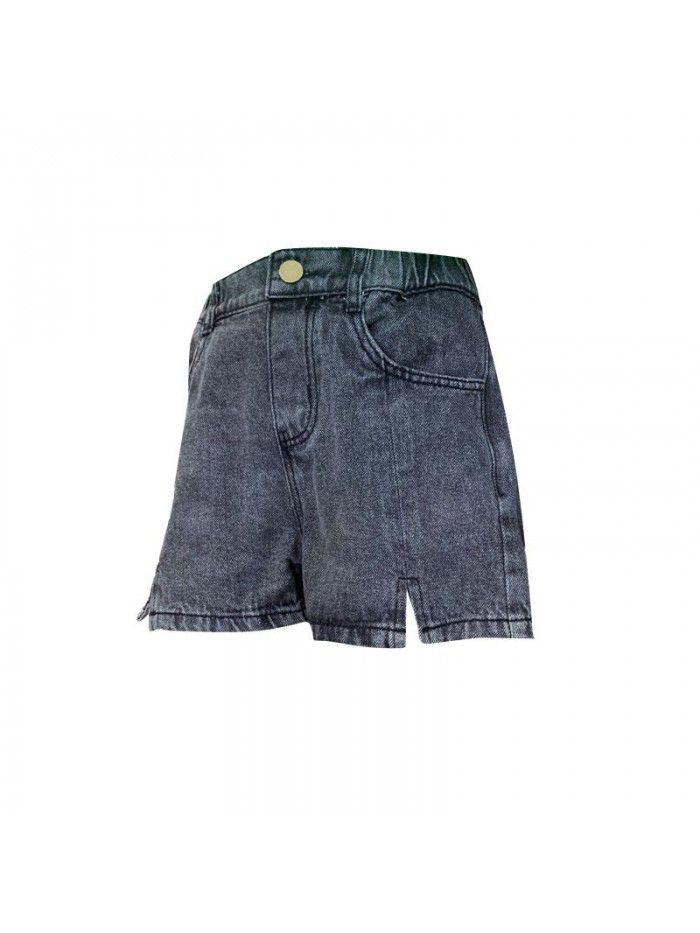 Women's wear cattle miscellaneous short pants  New Summer Black wear 6 thin 7 baby 8 middle and big 10 Fashion 9 years old 